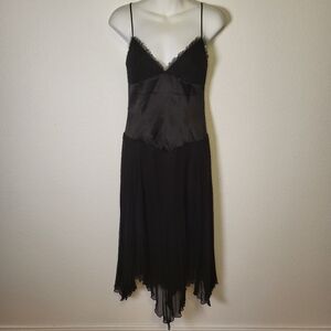 Lundry by Shelli Segal Spaghetti Strap Pleated Dress size 8